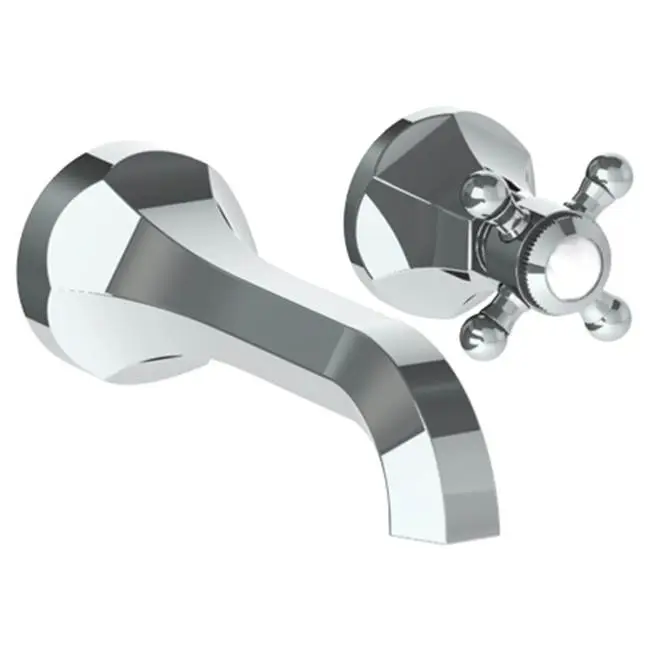 Wall Mounted 2 Hole Lavatory Set with 6 3/4" CTC Spout