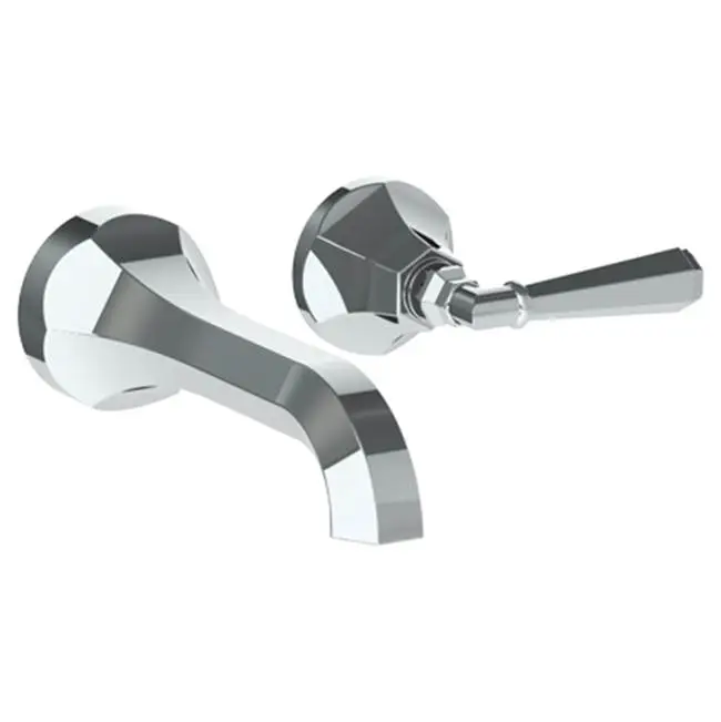 Wall Mounted 2 Hole Lavatory Set with 6 3/4" CTC Spout
