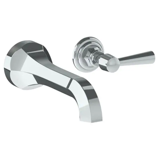 Wall Mounted 2 Hole Lavatory Set with 6 3/4" CTC Spout
