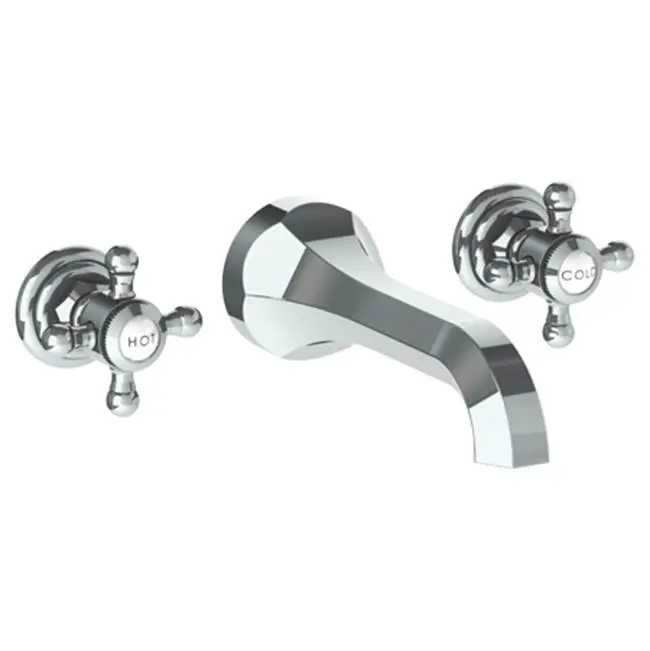 Wall Mounted 3 Hole Lavatory Set with 6 3/4" CTC Spout