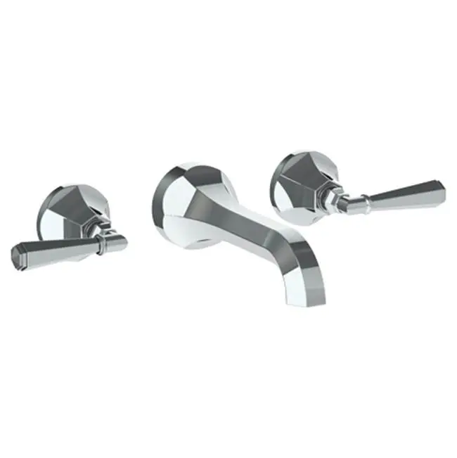 Wall Mounted 3 Hole Lavatory Set with 6 3/4" CTC Spout