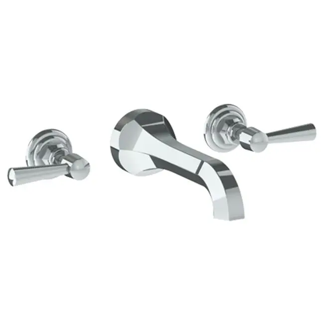 Wall Mounted 3 Hole Lavatory Set with 6 3/4" CTC Spout
