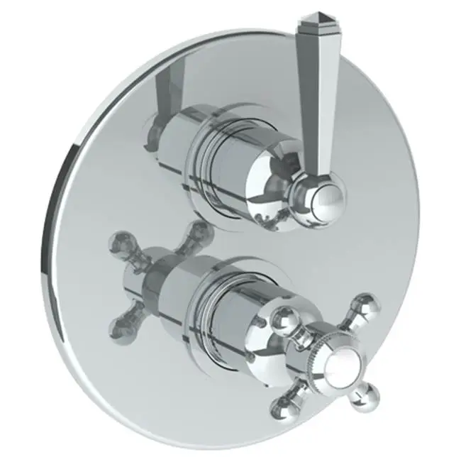 Wall Mounted Thermostatic Shower Trim with built-in control, 7 1/2"