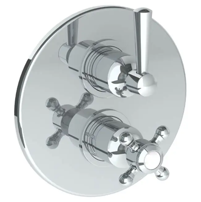 Wall Mounted Thermostatic Shower Trim with built-in control, 7 1/2"
