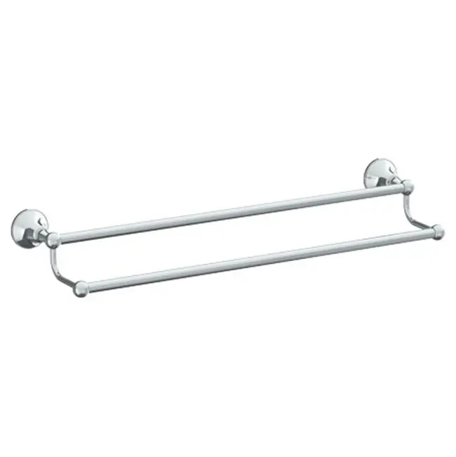 Wall Mounted Double Towel Bar, 24"