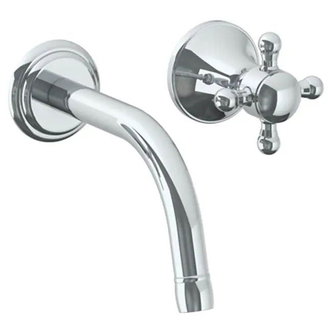 Wall Mounted 2 Hole Lavatory Set with 6 1/2" CTC Spout