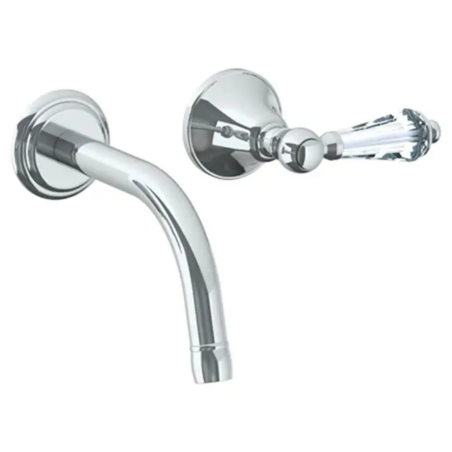Wall Mounted 2 Hole Lavatory Set with 6 1/2" CTC Spout