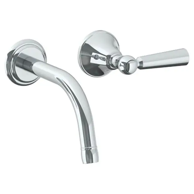 Wall Mounted 2 Hole Lavatory Set with 6 1/2" CTC Spout