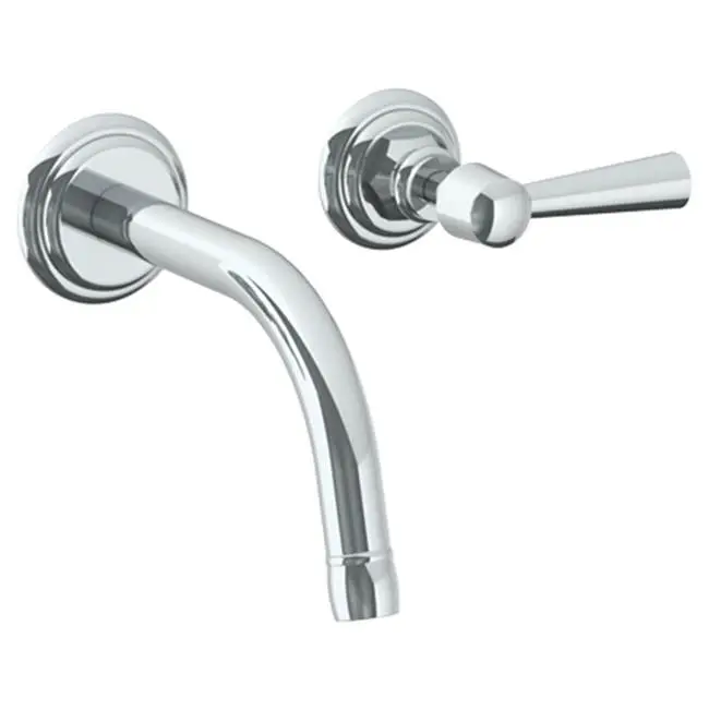 Wall Mounted 2 Hole Lavatory Set with 6 1/2" CTC Spout