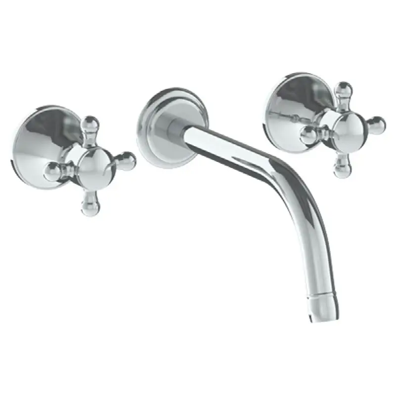 Wall Mounted 3 Hole Lavatory Set with 8 3/8" CTC Spout