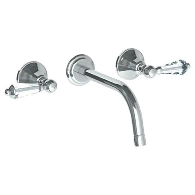 Wall Mounted 3 Hole Lavatory Set with 8 3/8" CTC Spout