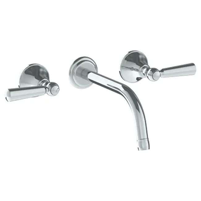 Wall Mounted 3 Hole Lavatory Set with 8 3/8" CTC Spout