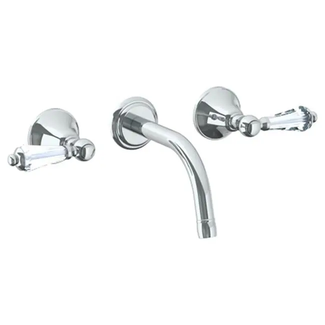 Wall Mounted 3 Hole Lavatory Set with 6 1/2" CTC Spout