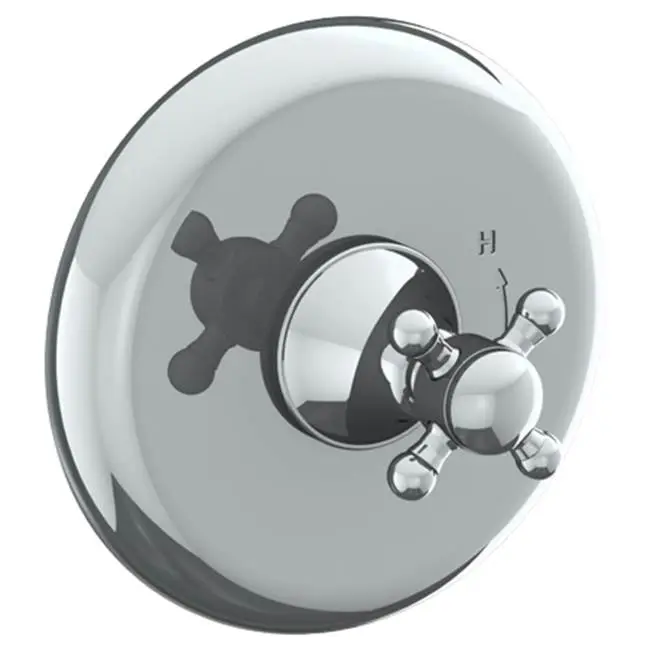 Wall Mounted Pressure Balance Shower Trim, 7" dia.