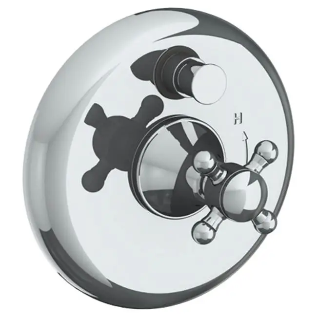 Wall Mounted Pressure Balance Shower Trim with Diverter, 7" dia.