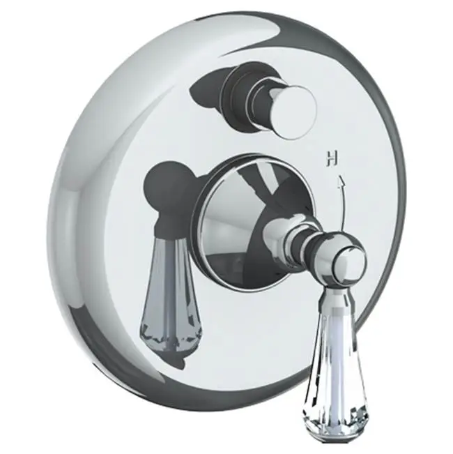 Wall Mounted Pressure Balance Shower Trim with Diverter, 7" dia.