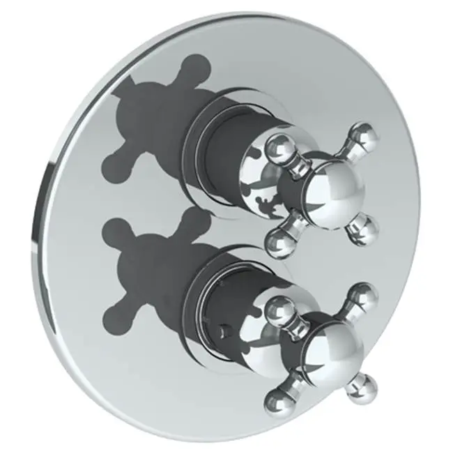 Wall Mounted Thermostatic Shower Trim with built-in control, 7 1/2"