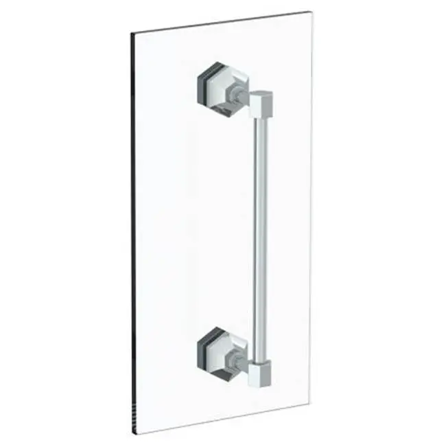 Beverly 24" shower door pull/ glass mount towel bar