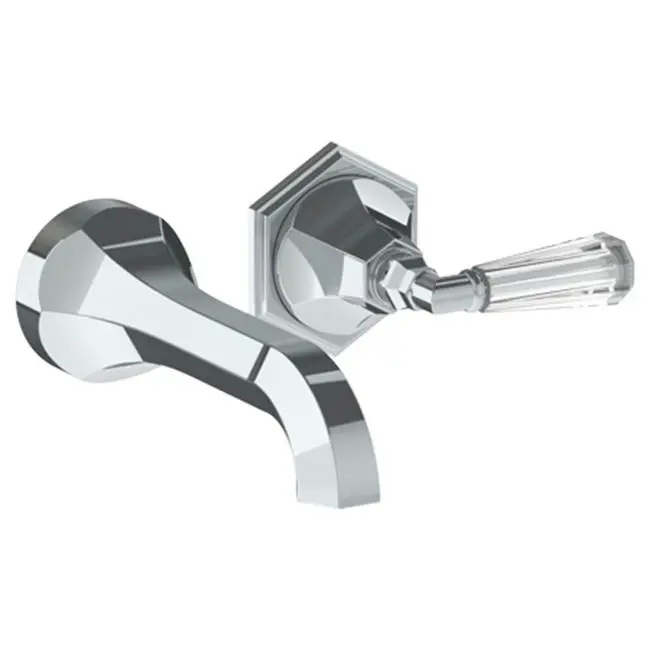 Wall Mounted 2 Hole Lavatory Set with 6 3/4" CTC Spout