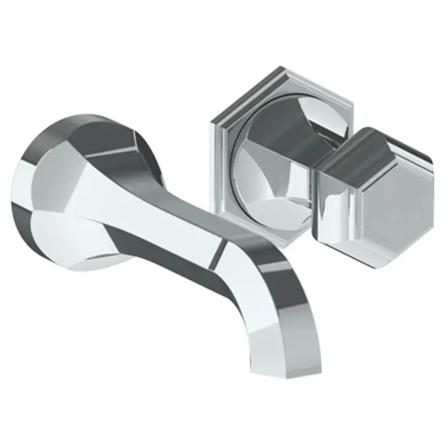 Wall Mounted 2 Hole Lavatory Set with 6 3/4" CTC Spout