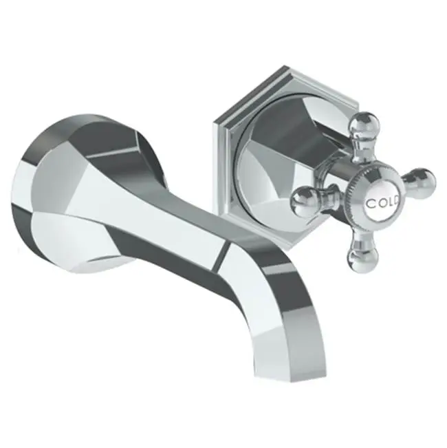 Wall Mounted 2 Hole Lavatory Set with 6 3/4" CTC Spout