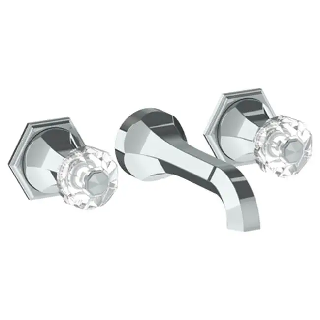 Wall Mounted 3 Hole Lavatory Set with 6 3/4" CTC Spout