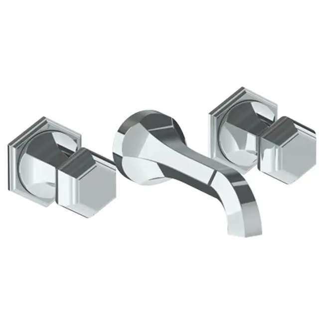 Wall Mounted 3 Hole Lavatory Set with 6 3/4" CTC Spout