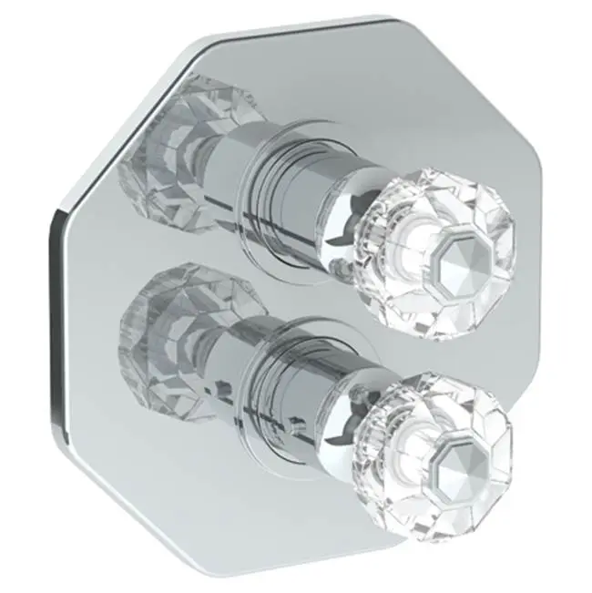 Wall Mounted Thermostatic Shower Trim with built-in control, 7 1/2"