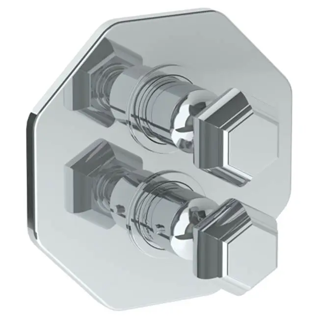 Wall Mounted Thermostatic Shower Trim with built-in control, 7 1/2"