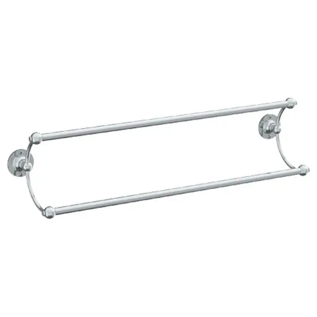 Wall Mounted Double Towel Bar, 24"