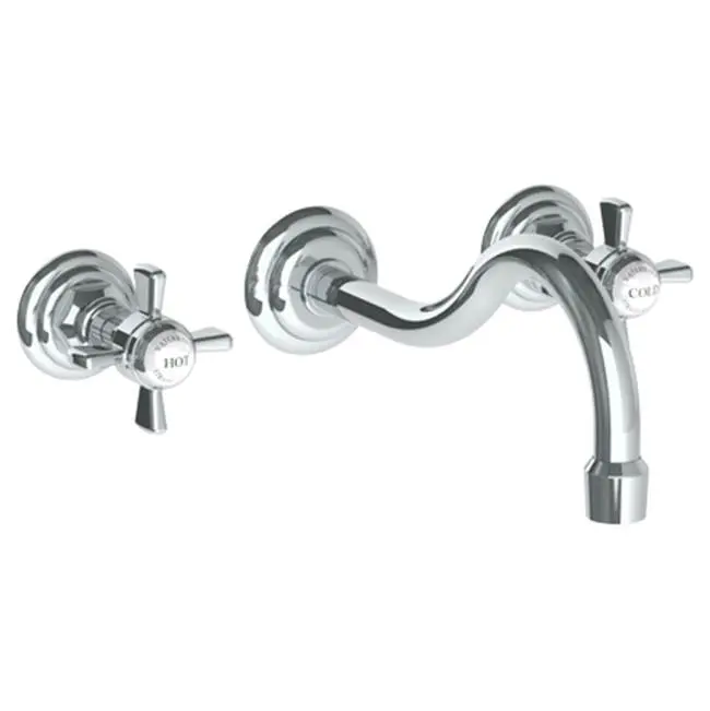 Wall Mounted 3 Hole Lavatory Set with 10 5/8" CTC Spout