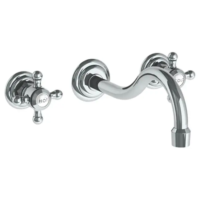 Wall Mounted 3 Hole Lavatory Set with 6 1/2" CTC Spout