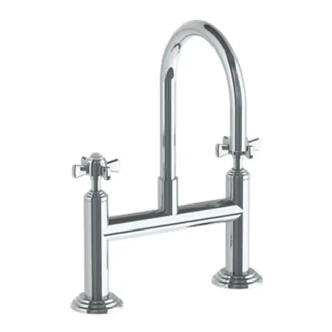 Deck Mount 2 Hole Bridge Lavatory Set