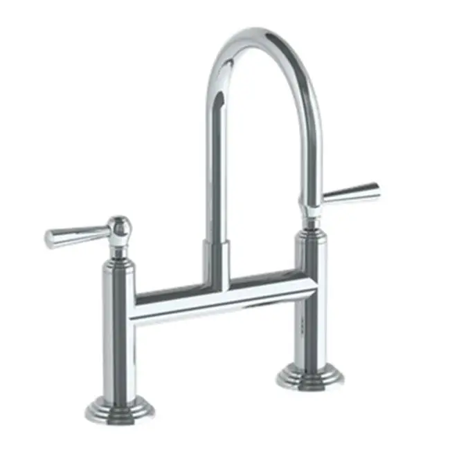 Deck Mount 2 Hole Bridge Lavatory Set