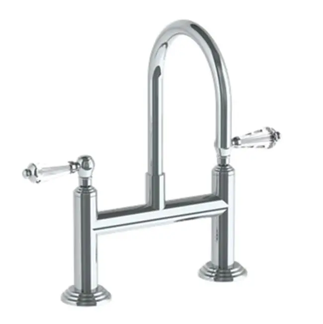 Deck Mount 2 Hole Bridge Lavatory Set