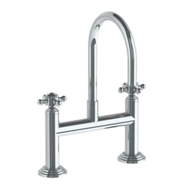 Deck Mount 2 Hole Bridge Lavatory Set