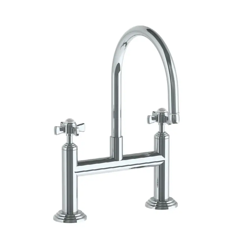 Deck Mounted Bridge Kitchen Faucet