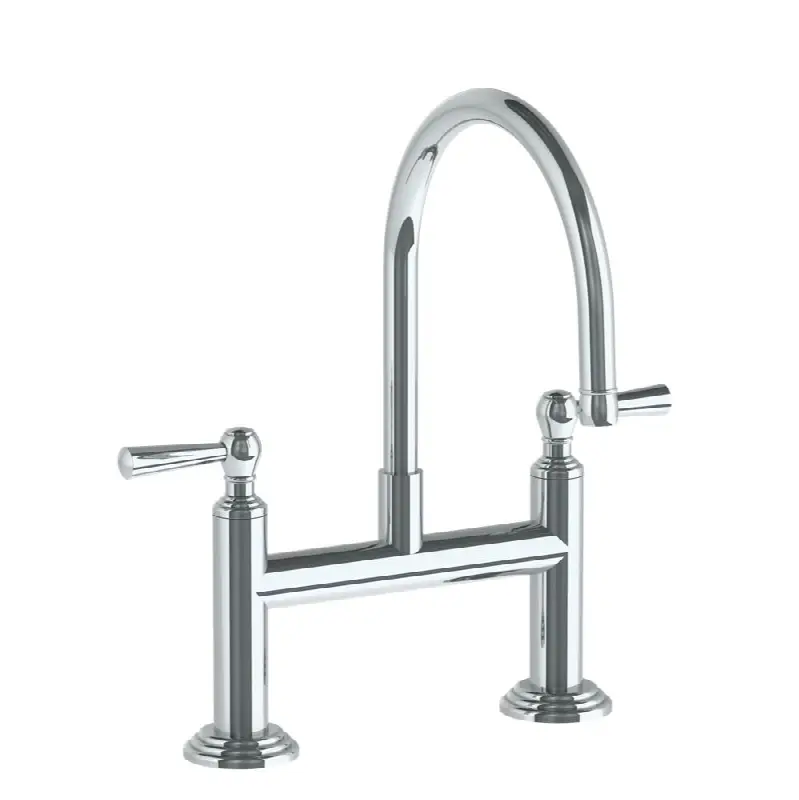 Deck Mounted Bridge Kitchen Faucet