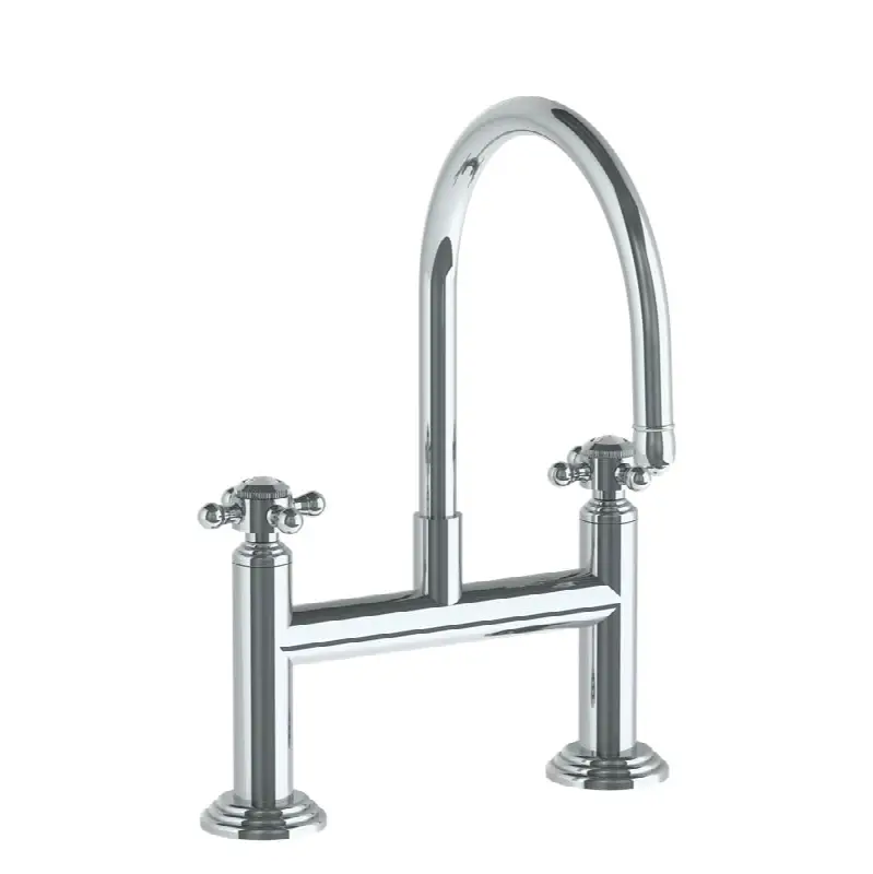 Deck Mounted Bridge Kitchen Faucet