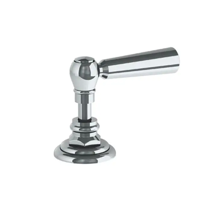 Trim For Deck Mounted Valve. Porcelain cross and lever buttons engraved "HOT