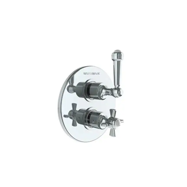 Wall Mounted Thermostatic Shower Trim with built-in control, 7 1/2"