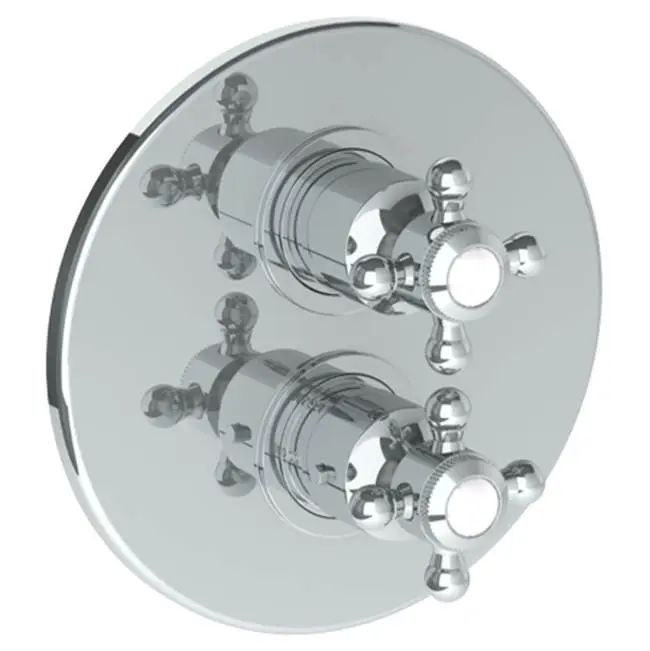 Wall Mounted Thermostatic Shower Trim with built-in control, 7 1/2"