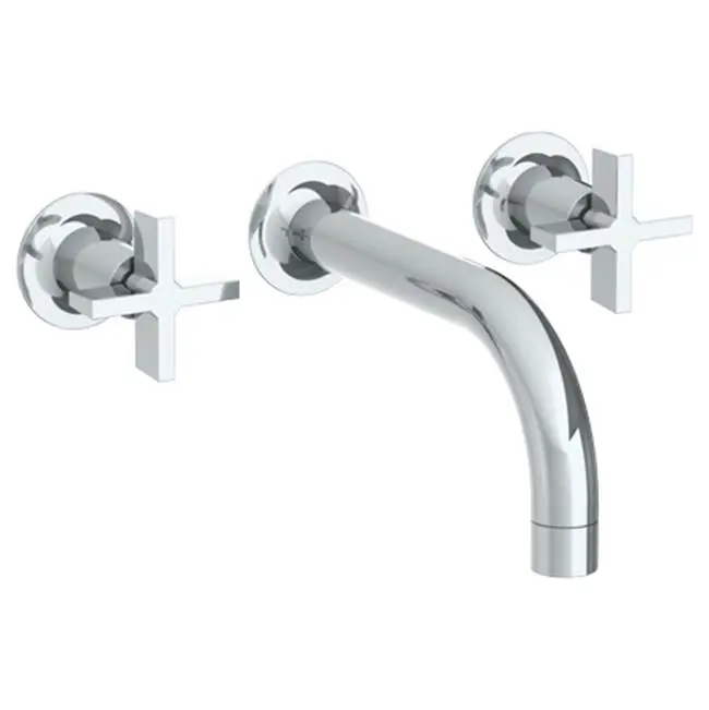 Wall Mounted 3 Hole Lavatory Set with 7 1/2" CTC Spout