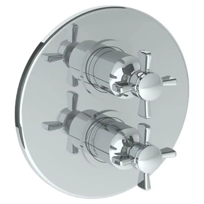 Wall Mounted Thermostatic Shower Trim with built-in control, 7 1/2"