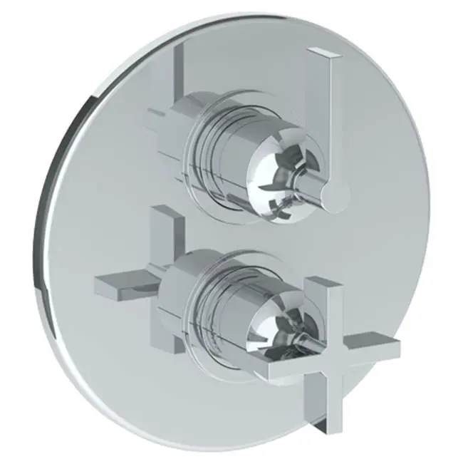 Wall Mounted Thermostatic Shower Trim with built-in control, 7 1/2