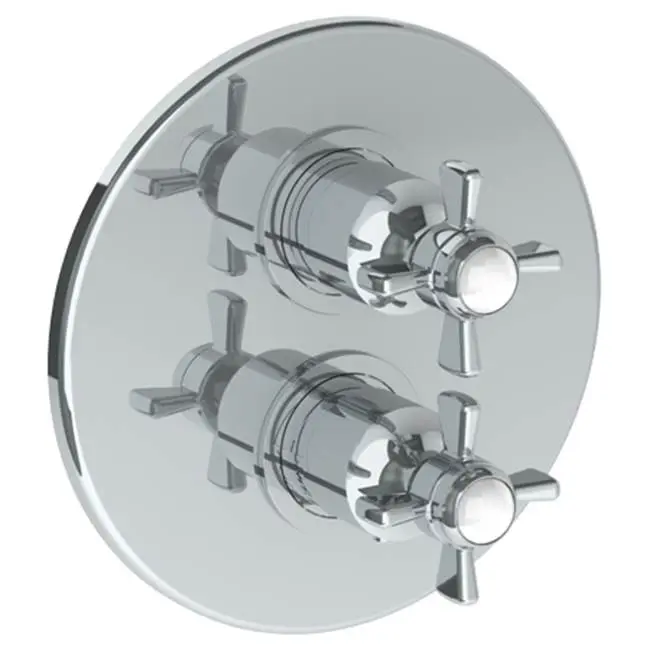 Wall Mounted Thermostatic Shower Trim with built-in control, 7 1/2"