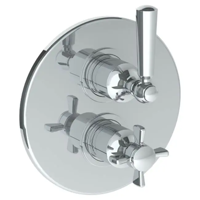 Wall Mounted Thermostatic Shower Trim with built-in control, 7 1/2"