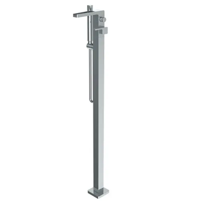 Single Hole Floor Standing Waterfall Bath Set with Hand Shower