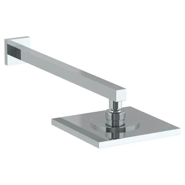 Wall Mounted Showerhead, 7-7/8" sq with 14-3/4" Arm and Flange