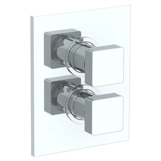 Wall Mounted Thermostatic Shower Trim with built-in control, 6 1/4" X 8"